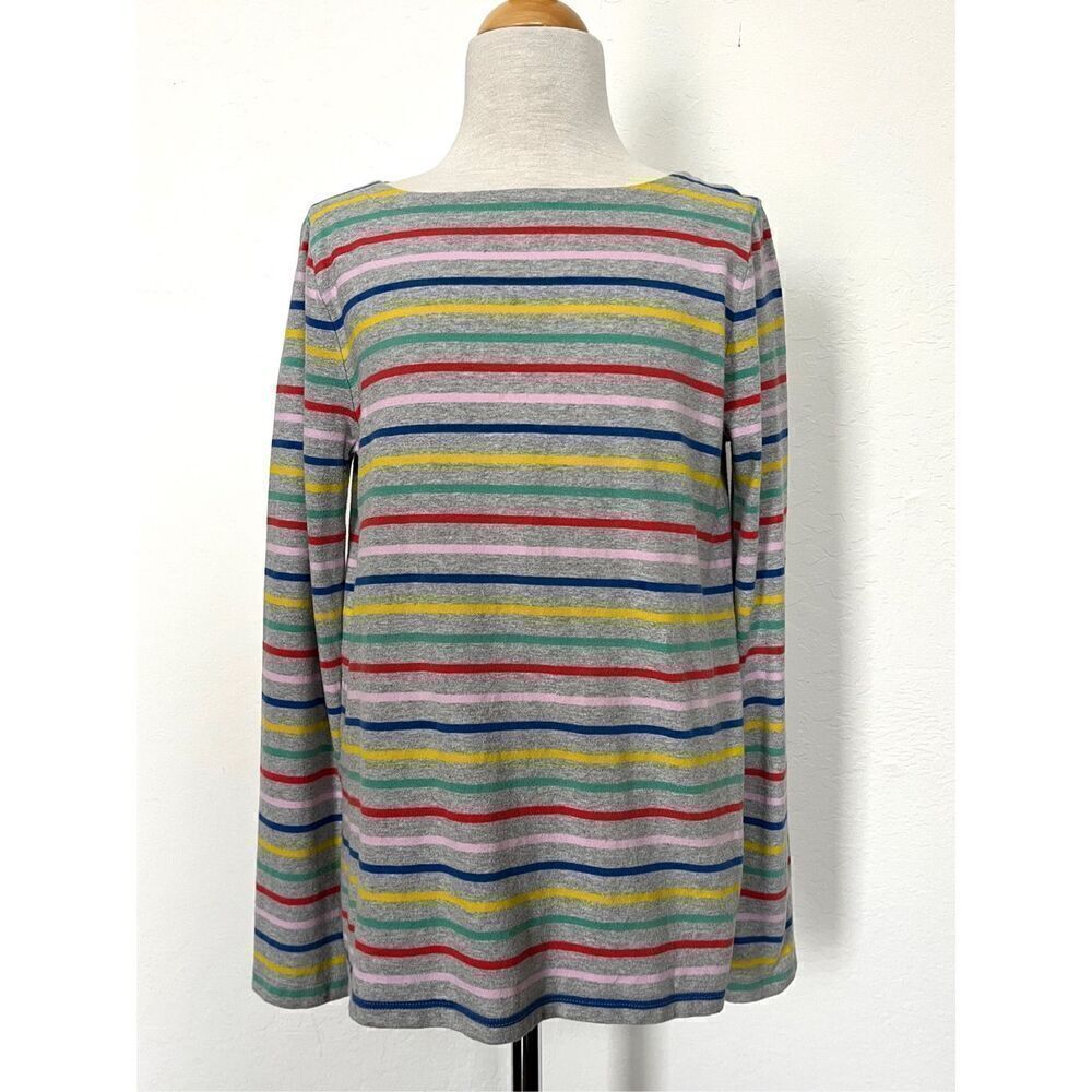 mini Boden Kids' 11/12 Everyday Breton Stripe Knit Top